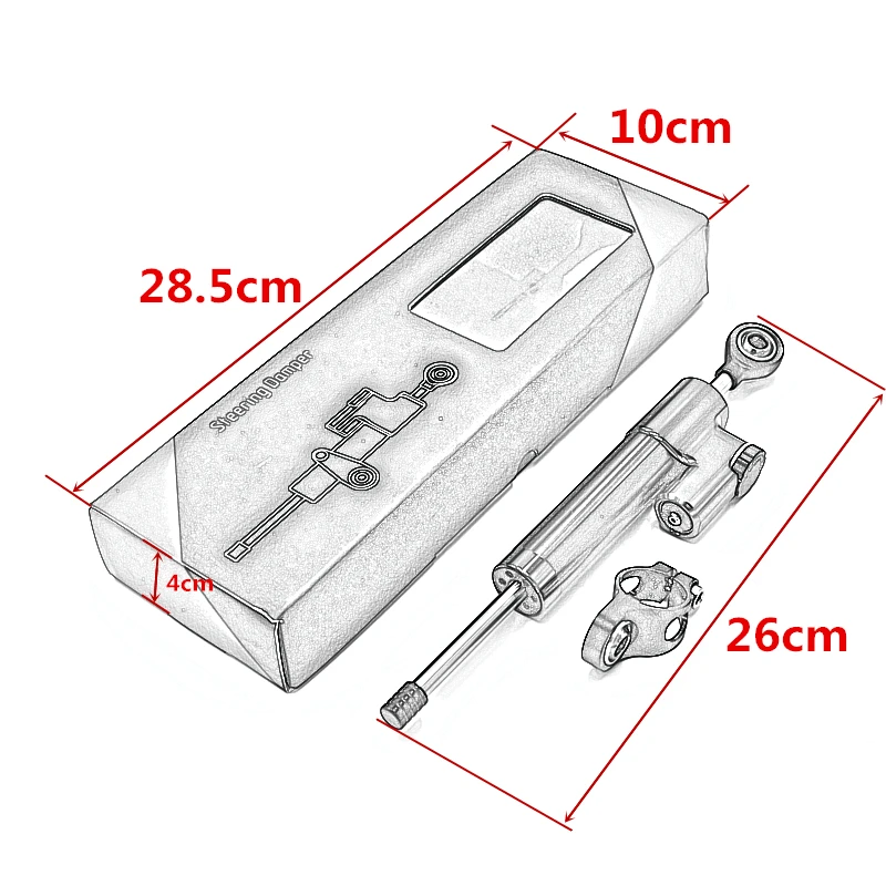 Для KAWASAKI NINJA400 NINJA 400 2018 2019 2020 CNC регулируемый рулевой амортизатор стабилизатор