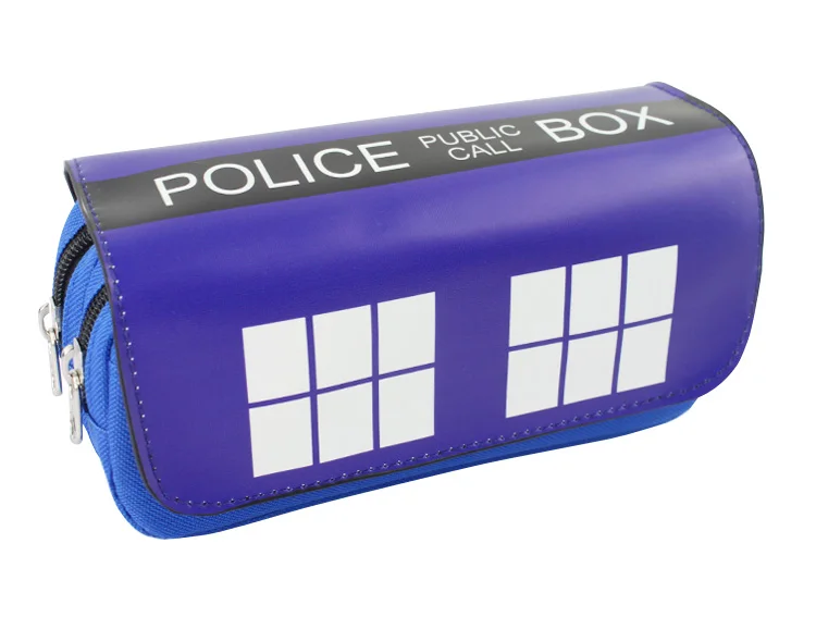 Полиция Доктор Кто пенал для косплея сумки ручек на молнии школьный чехол