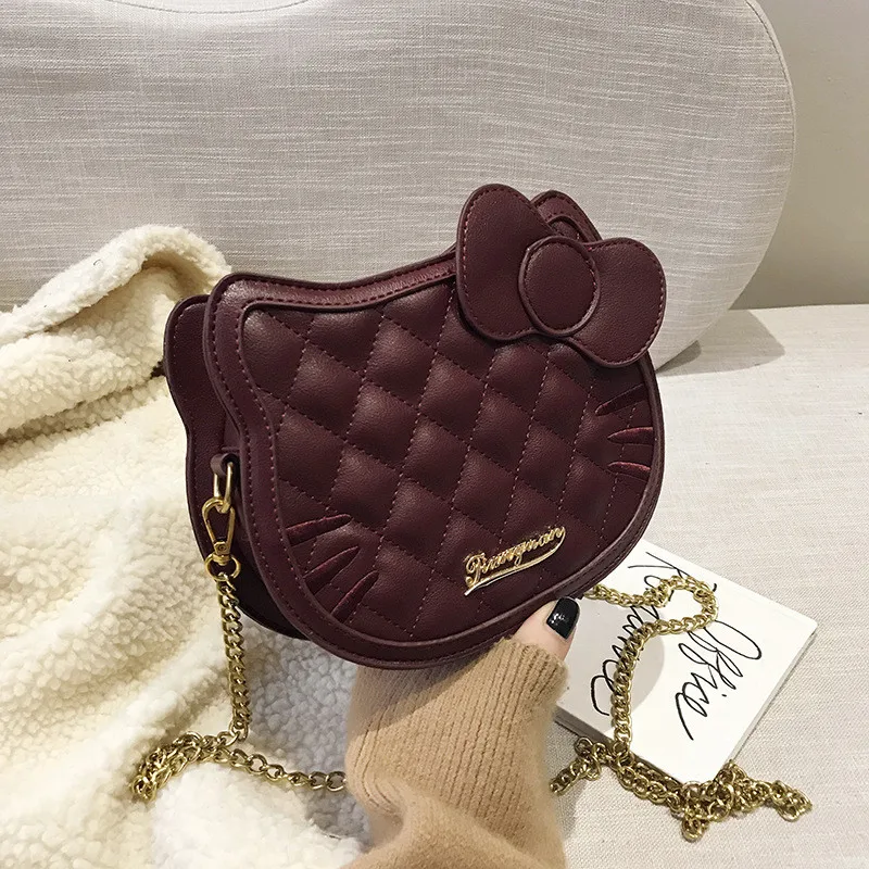 Милая мини-сумка Hello Kitty для детей женская сумка из искусственной кожи с