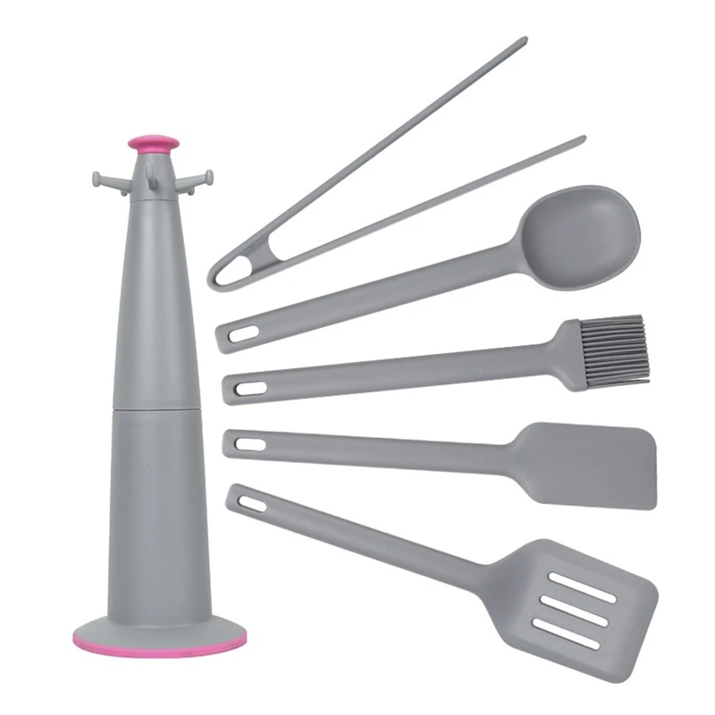 

6Pcs Silicone Kitchenware Kitchen Tool Set Silicone Cooking Set Silicone Spatula Kitchen Tool Set