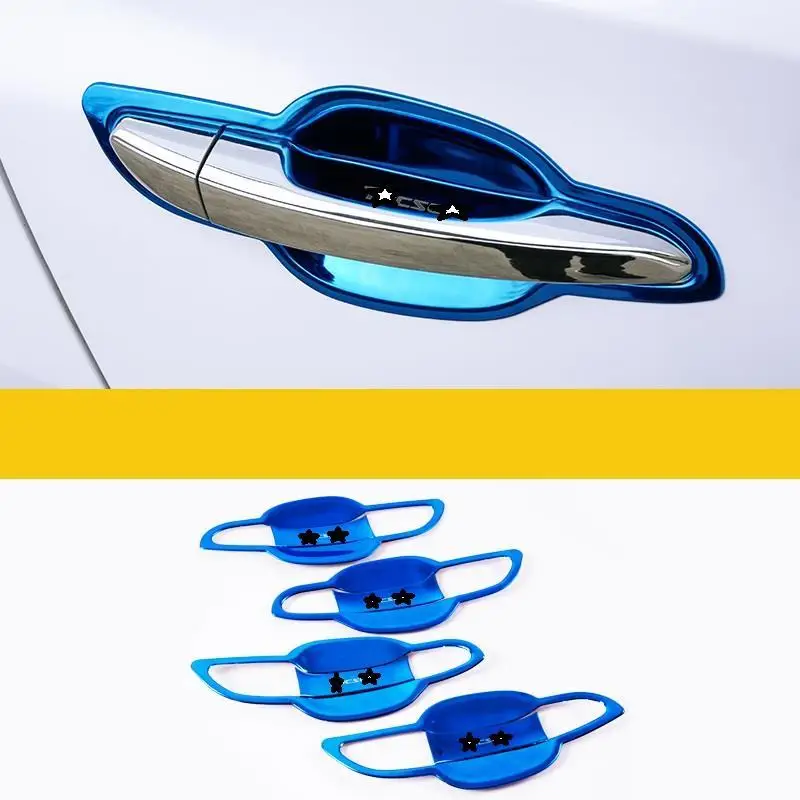 Авто ручка двери автомобиля модифицированный Хром Стайлинг стикер полоса