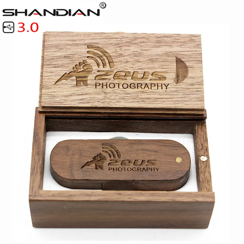 USB-флеш-накопитель SHANDIAN деревянный портативный с логотипом на заказ 4/8/16/32/64 ГБ |