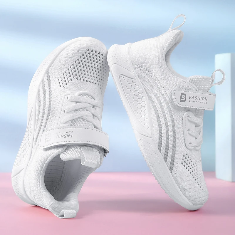 Детские сетчатые кроссовки для девочек Повседневная модная спортивная обувь