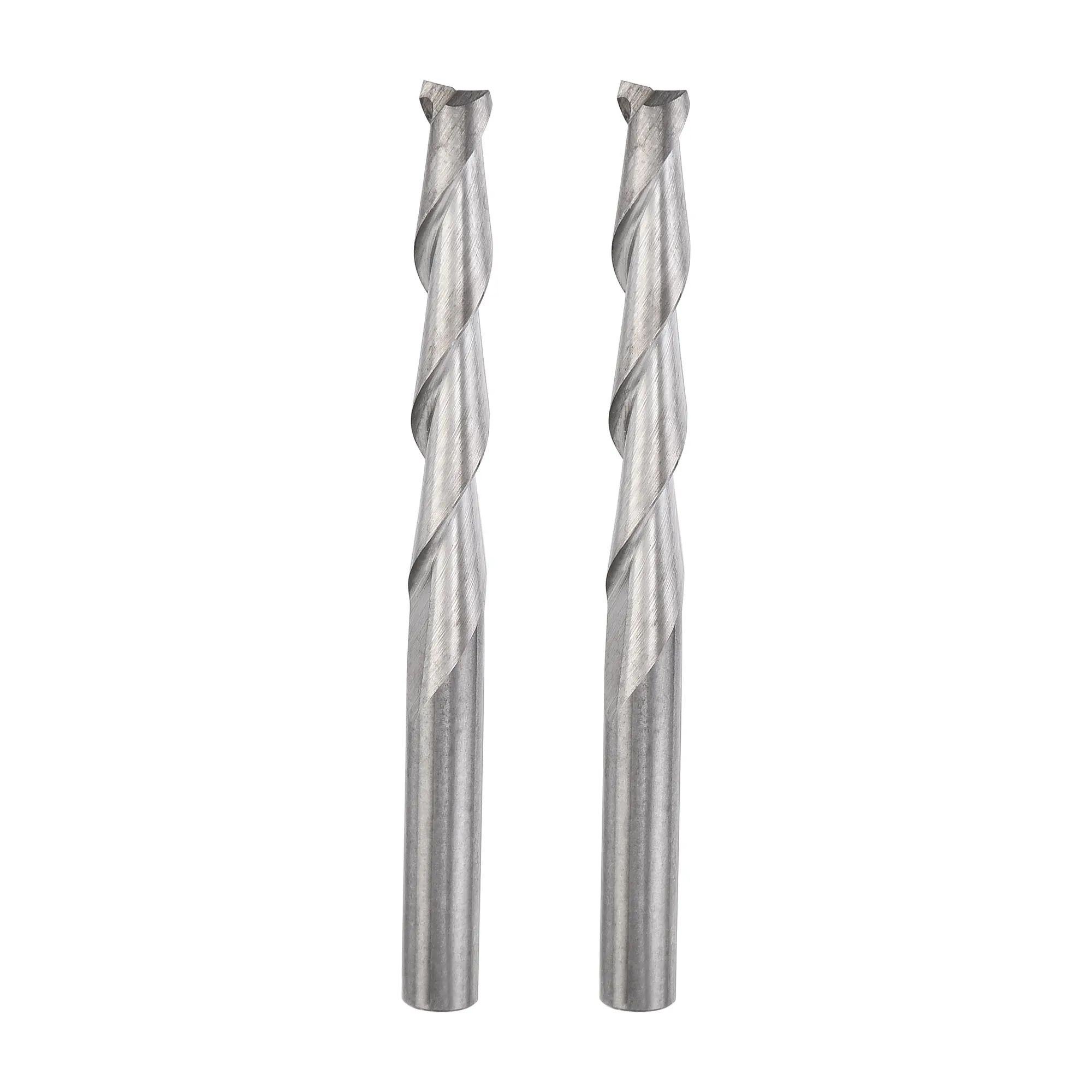 

Uxcell CNC Spiral Router Bits 1/8" 3.175mm Shank, 3.175mm x 22mm Upcut Solid Carbide End Mill 2 Flute Milling Cutter 2pcs