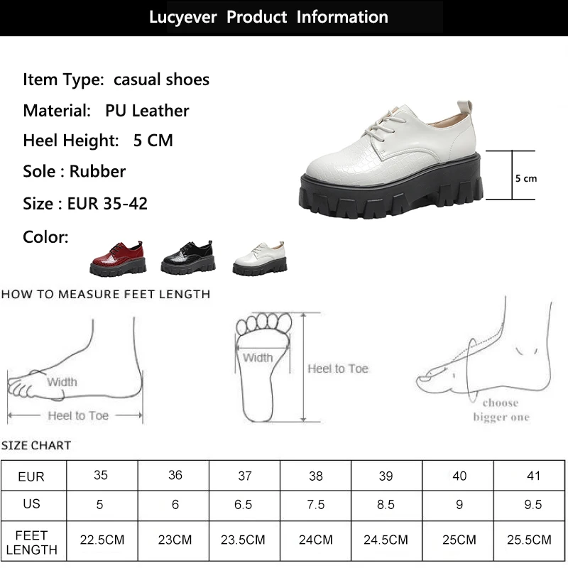 

2020 Spring Women Pu Leather Shoes Lace Up Platform Office Lady Shoes Woman Round Toe Oxfords Flats Zapatos De Mujer