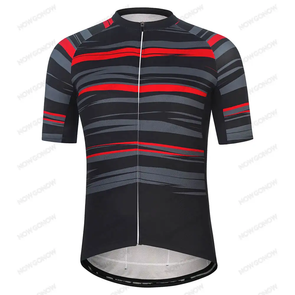 Футболка мужская велосипедная с коротким рукавом Радужная для поездок на