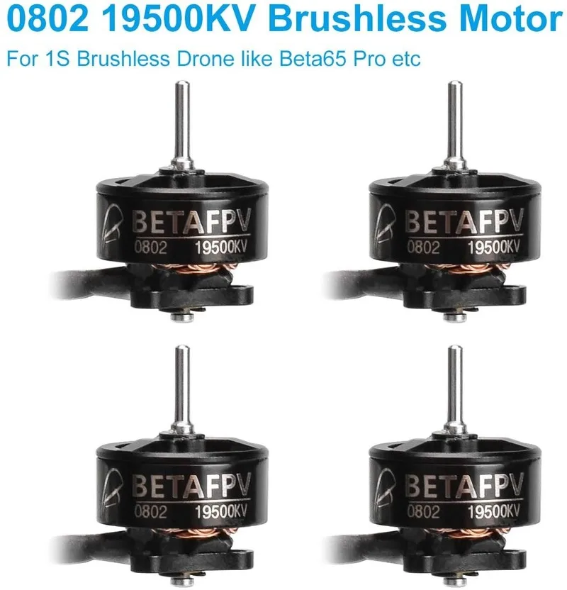 

BETAFPV 4 шт. 0802 19500KV бесщеточные двигатели для FPV Racing Tiny Whoop 1S бесщеточный Дрон, как Beta65 pro