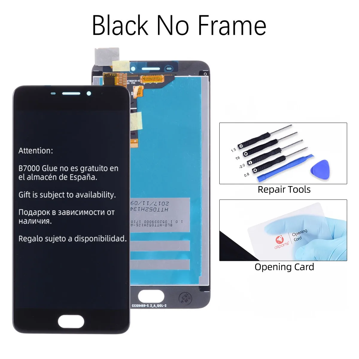 No Frame Black 5,2 '' ЖК-дисплей для MEIZU M6, ЖК-дисплей, сенсорный экран, дигитайзер с рамкой для Meizu M6 M711H M711M M711Q, ЖК-замена - Цвет: No Frame Black