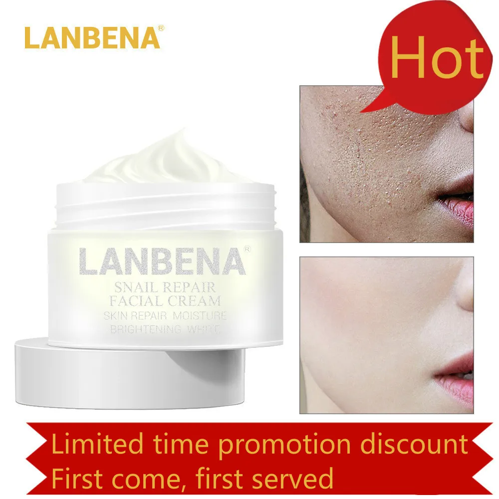 Lanbena Snail Essence крем с гиалуроновой кислотой Омолаживающий увлажняющий питательный