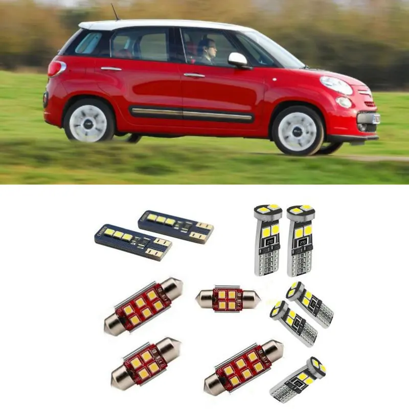 

Car Accessories Car Led Interior Light Kit For Fiat 500 L 2013+ Error Free White 6000K Super Bright
