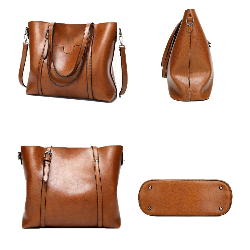

New Fashion Women Bags Shoulder Messenger Bag Oil Wax Leather Ladies Handbag Tote Crossbody Bags for Women Handbag
