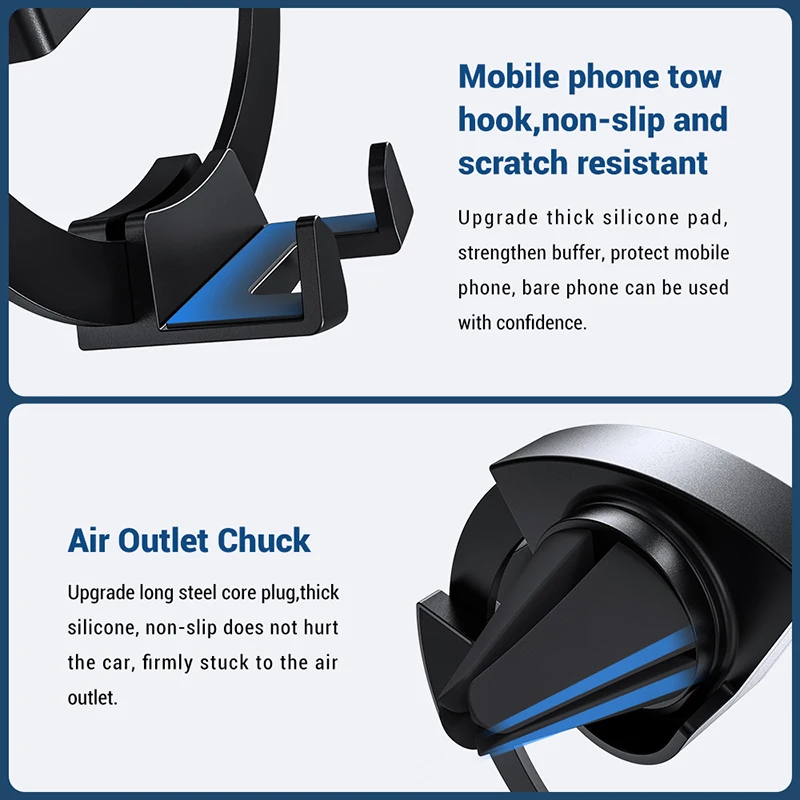 TOPK гравитационный Автомобильный держатель для телефона iPhone Samsung Xiaomi в автомобиле