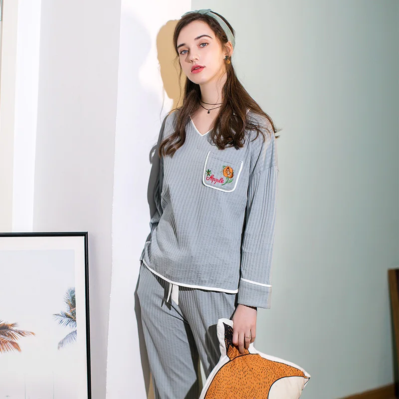 FENTENG весенний женский Повседневный Трикотажный костюм с длинными рукавами