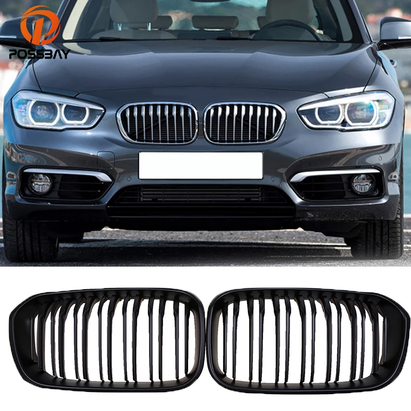 Решетки переднего бампера POSSBAY для BMW 1 Series F20 5 door/F21 3 door 118i/120d/144d/120i 2015 2017 Facelift