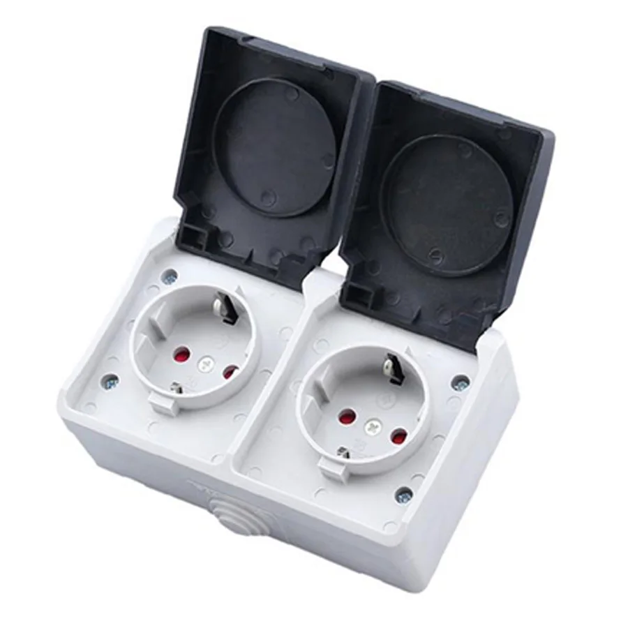 Черный белый 16A 250V ЕС Пособия по немецкому языку Францию Бельгию Испания Южная