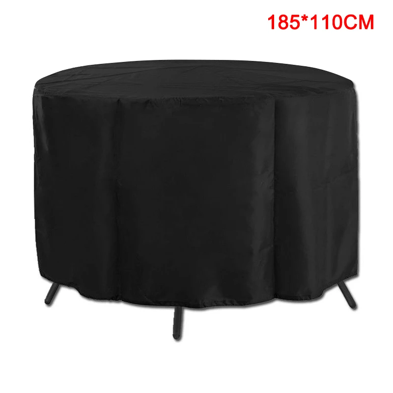 185cmx110cm Новая многофункциональная Настольная Крышка для патио, садовая круглая мебель, защита от пыли, водонепроницаемая крышка VA88 - Цвет: 185cmx110cm