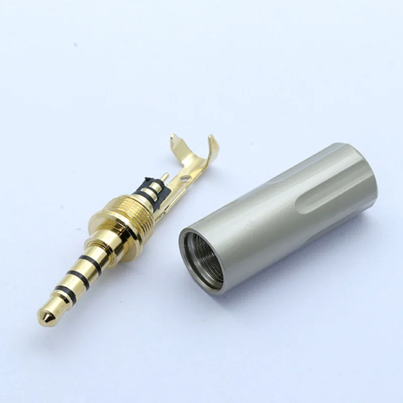 

10pcs 3.5mm Jack Audio Jack 4Pole Gold-plated Earphone Adapter For DIY Stereo Headset Earphone/Repair Earphone Fit for