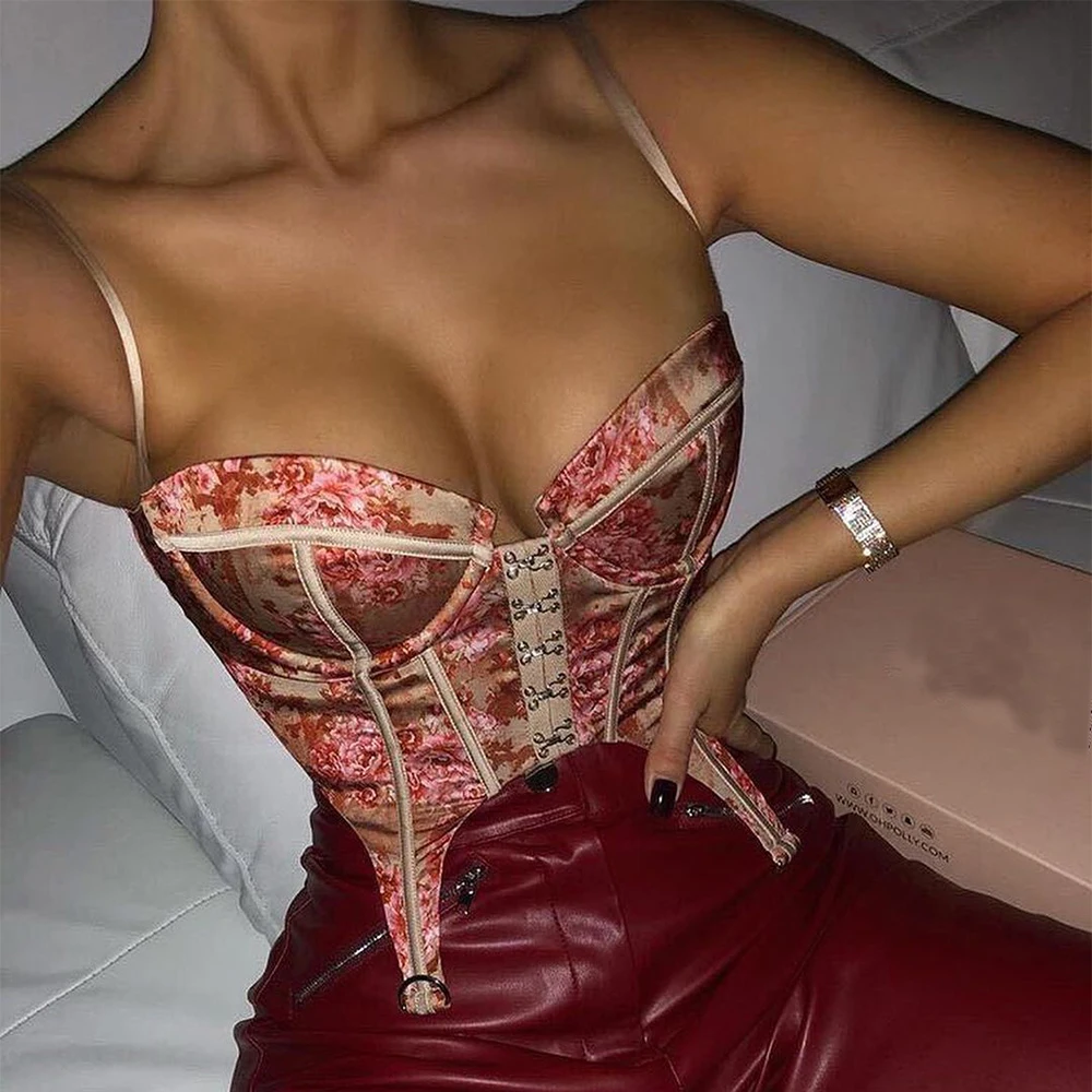 

2021Hot Printed Sexy Women Camisole INS Style Fashion Crop Top