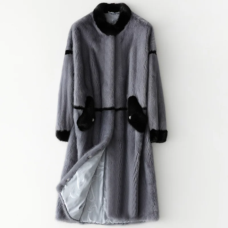 

[Not sold out] Autumn and winter new imported whole mink mink fur coat ladies long fur fashion warm coat
