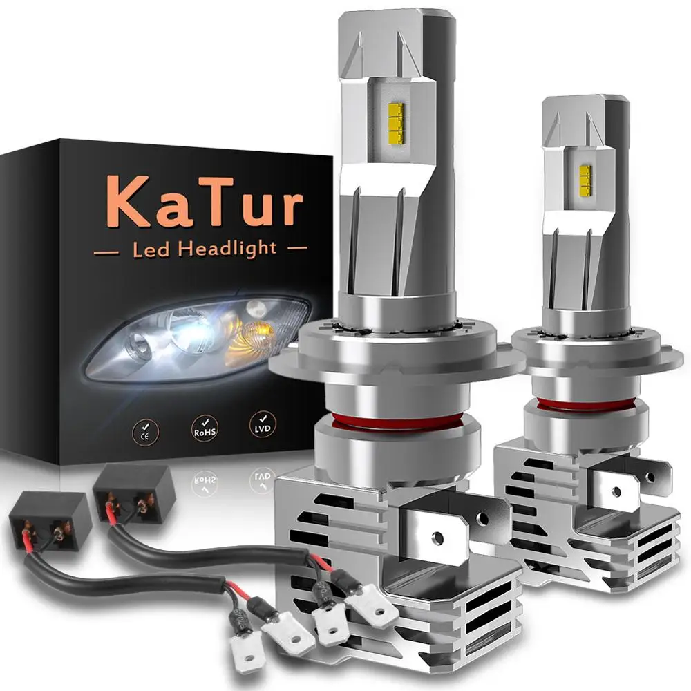 Katur 2x H7 H8 светодиодный Canbus Error Free 9007 H4 9005 HB3 фары лампы для BMW X1 X3 X5 Z4 M3 E60 E90 E39 E92 E36 E63 E53