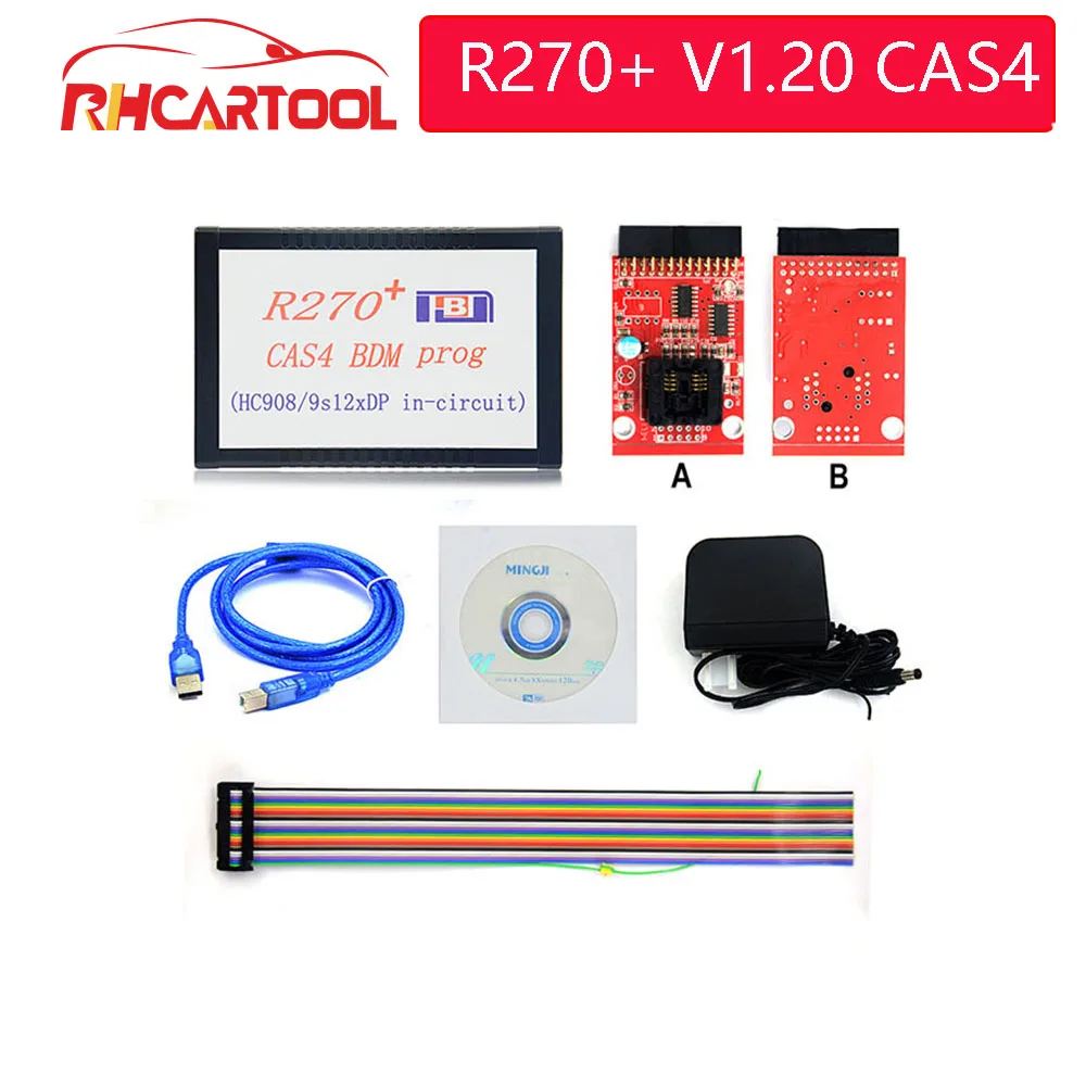 Оригинальный программатор OBD2 R270 + V1.20 Auto CAS4 BDM Профессиональный для программатора