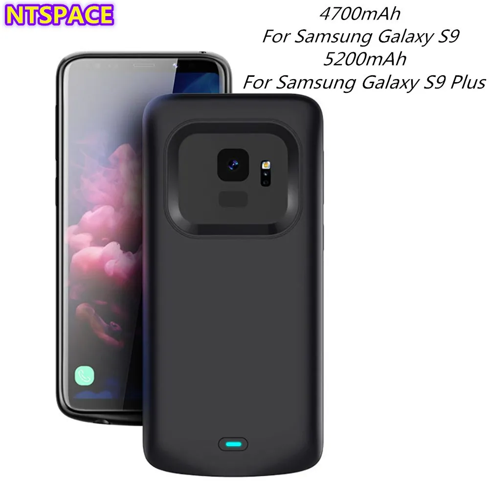 

4700/5200 мА портативное зарядное устройство для Samsung Galaxy S9 резервный аккумулятор зарядный чехол для Samsung S9 Plus портативное зарядное устройство