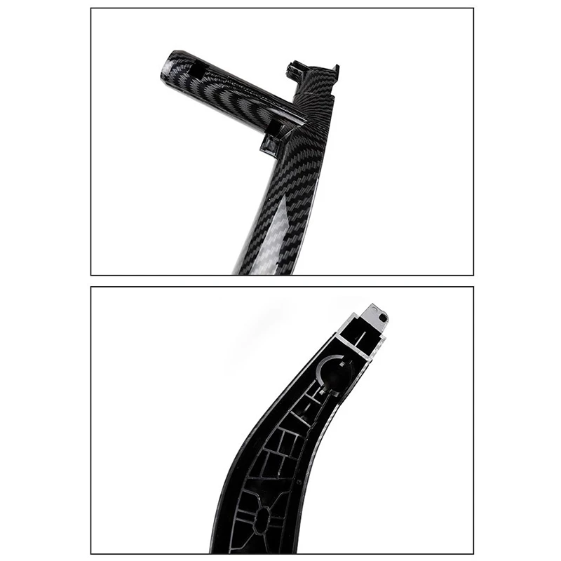 

3PCS/Set Inner Door Pull Handle Trim Cover Carbon Fiber Pattern Car Interior for -BMW X5 X6 F15 F16