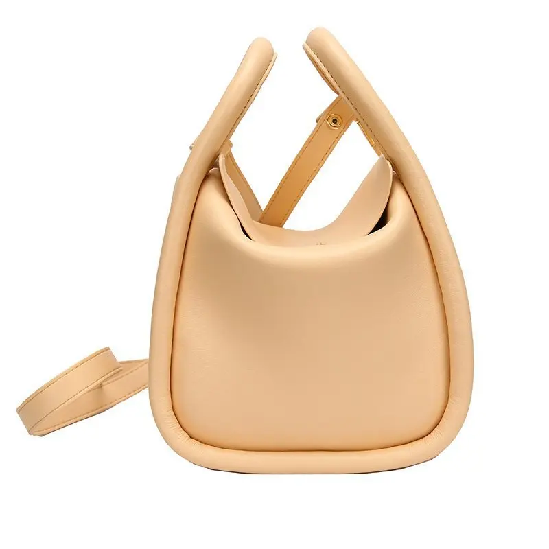 

Solid Color PU Leather Bucket Bags For Women 2020 Summer Simple Lady Crossbody Shoulder Handbags Lady Fashion Totes