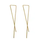 Висячие серьги Docona в простом стиле, ажурные геометрические серьги-подвески для женщин, темпераментные треугольные серьги для вечеринок, 6433