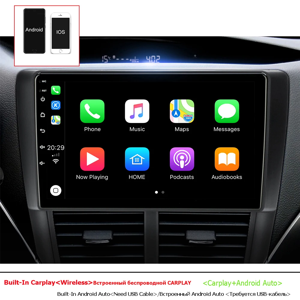 Автомобильный плеер Android 10 0 2 Din 4G Wi-Fi BT для Forester WRX Subaru 2008 2009 2010 2011 с GPS Carplay DSP |