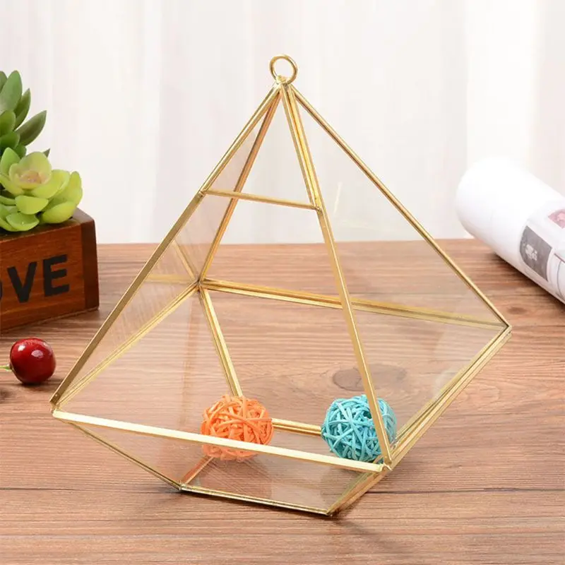 Декоративное украшение сундук геометрический Террариум Алмазный Настольный