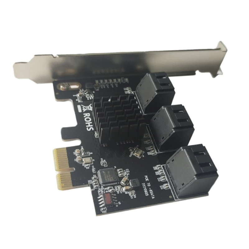

Плата расширения PCIE на 6 портов, карта расширения для майнинга SATA3.0, внешний интерфейс жесткого диска