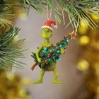 Рождественские украшения для елки Grinch, рождественские украшения, креативное украшение, резиновые аксессуары, рождественские украшения, Прямая поставка