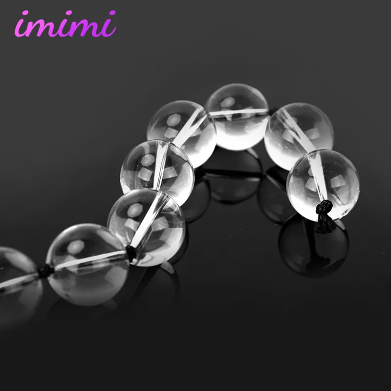 Прозрачные хрустальные анальные шарики Анальная пробка Анальный стимулятор для