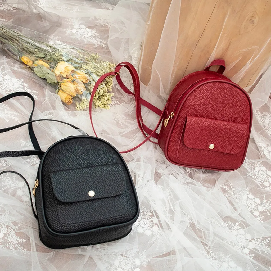 Мини-рюкзак из искусственной кожи для девочек-подростков 2020 | Багаж и сумки