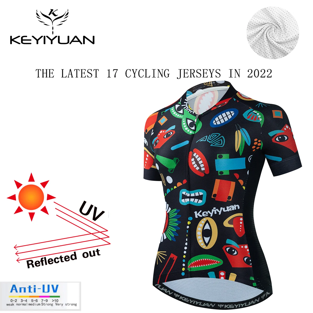 

KEYIYUAN Cycling Jersey Women Summer Short Sleeve Bicycle Cycle Wear MTB Shirt Mountain Bike Clothes Blusa Ciclismo Feminina