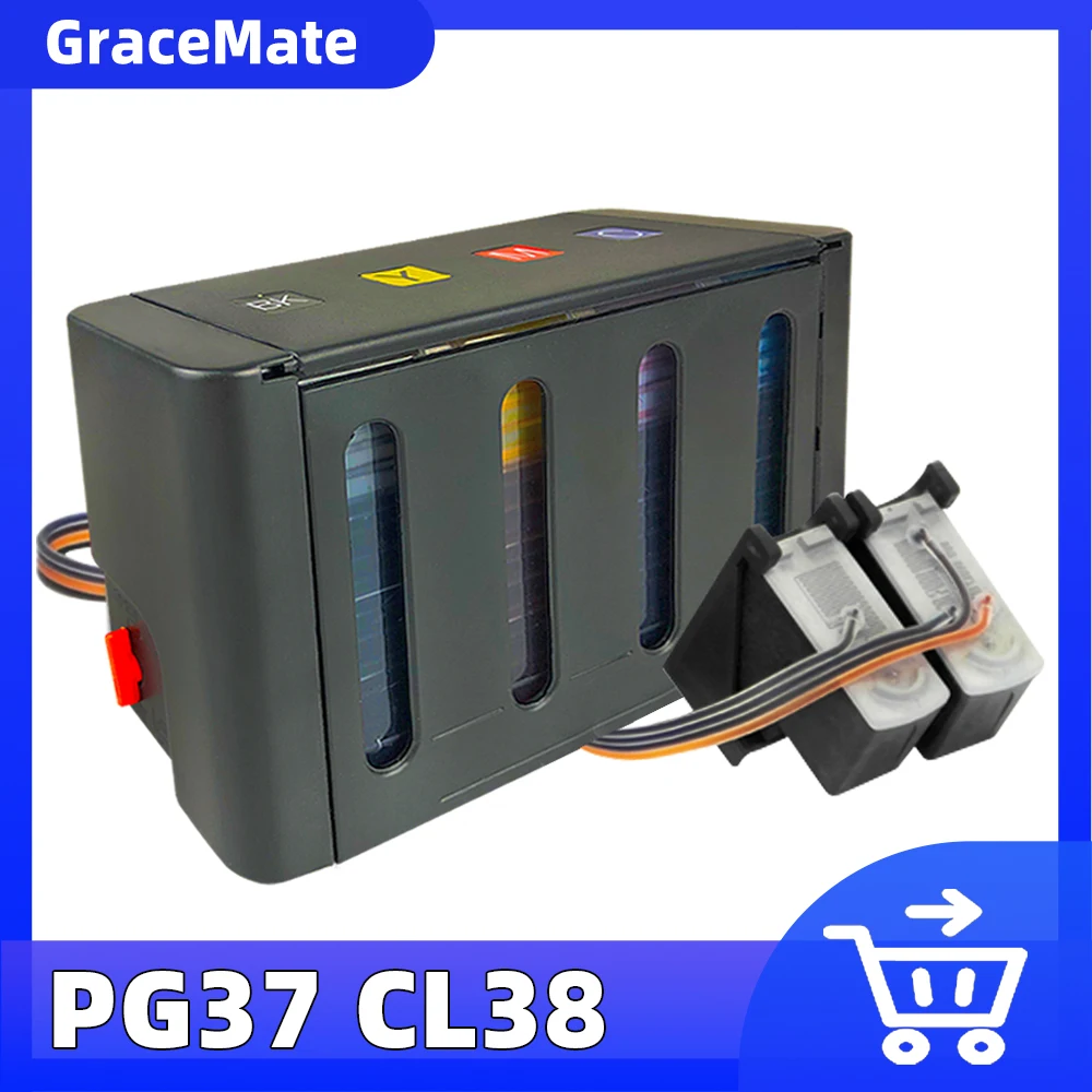 

Compatible For Canon PG37 CL38 Continuous Ink Supply System IP1800 IP1900 IP2500 IP2600 MP140 MP190 MP210 220 470 Printer