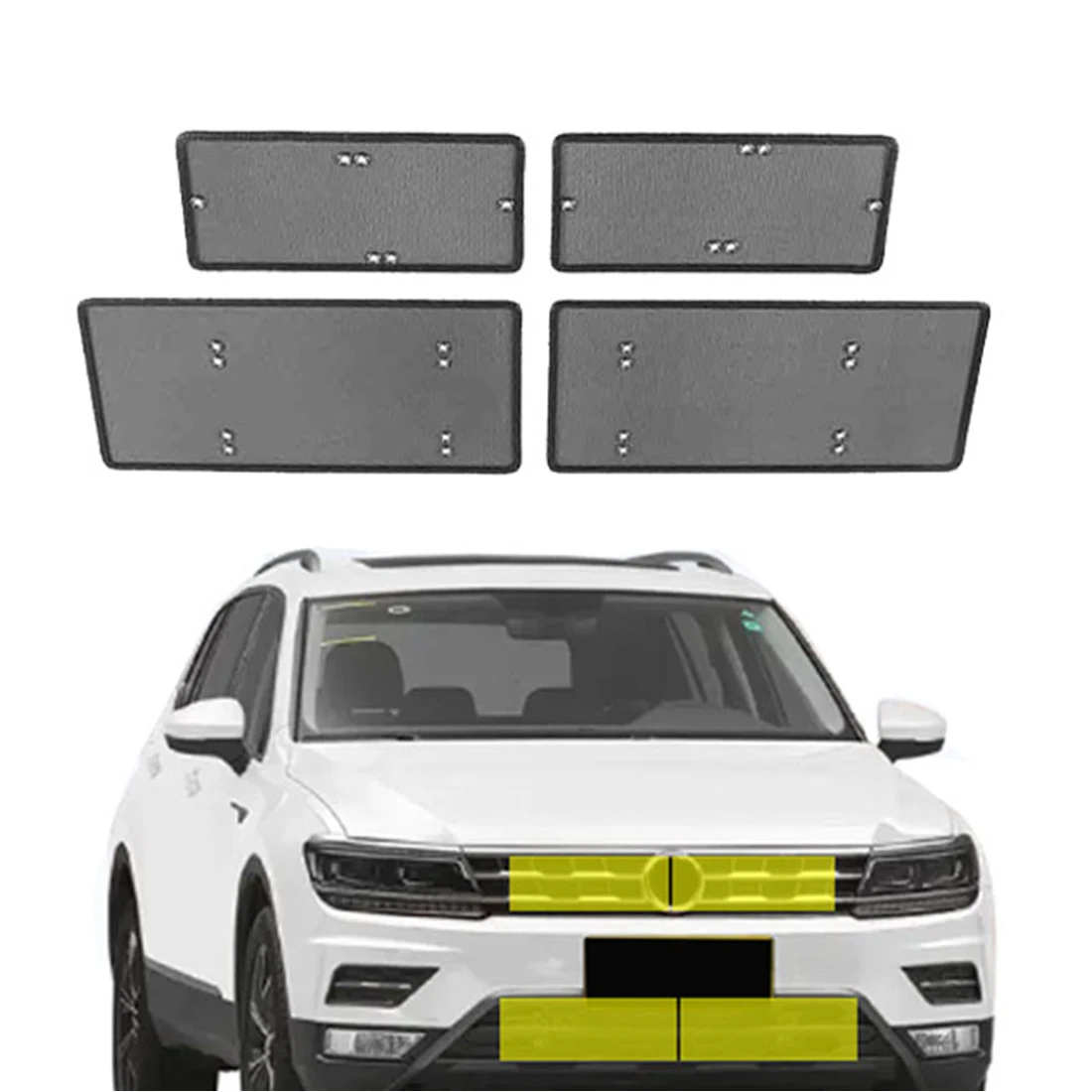 

For VW 2017-2021 Tiguan L Special Car Water Tank Insect Cover Protective Net Dust Net Modification Accessories