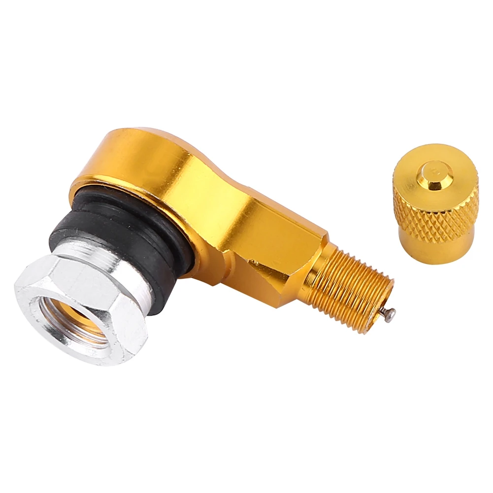 2pcs 11.3mm Universal Motorcycle Aluminum Wheels Tire Valve Stems Caps 90 degree tubeless snap-in valves for inflation checking |