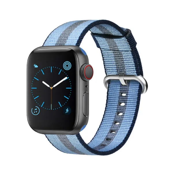 Тканый нейлоновый сменный ремешок для Apple Watch series 4/5 40 мм 44 мм тканевый браслет для Iwatch series 3 2 1 38 мм 42 мм - Цвет ремешка: Color 28