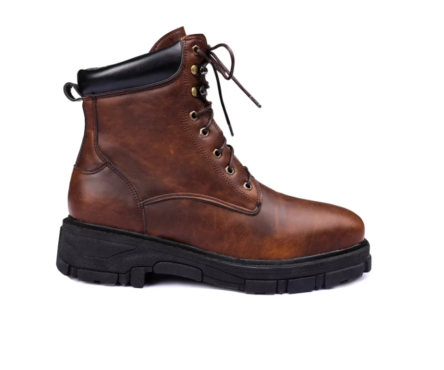 

Elegant Fashionable Rock Cowboy Boots Pu Leather Handmade Buckle Formal Stylish Low Heel Motorcycle Zapatos De Hombre 4M864