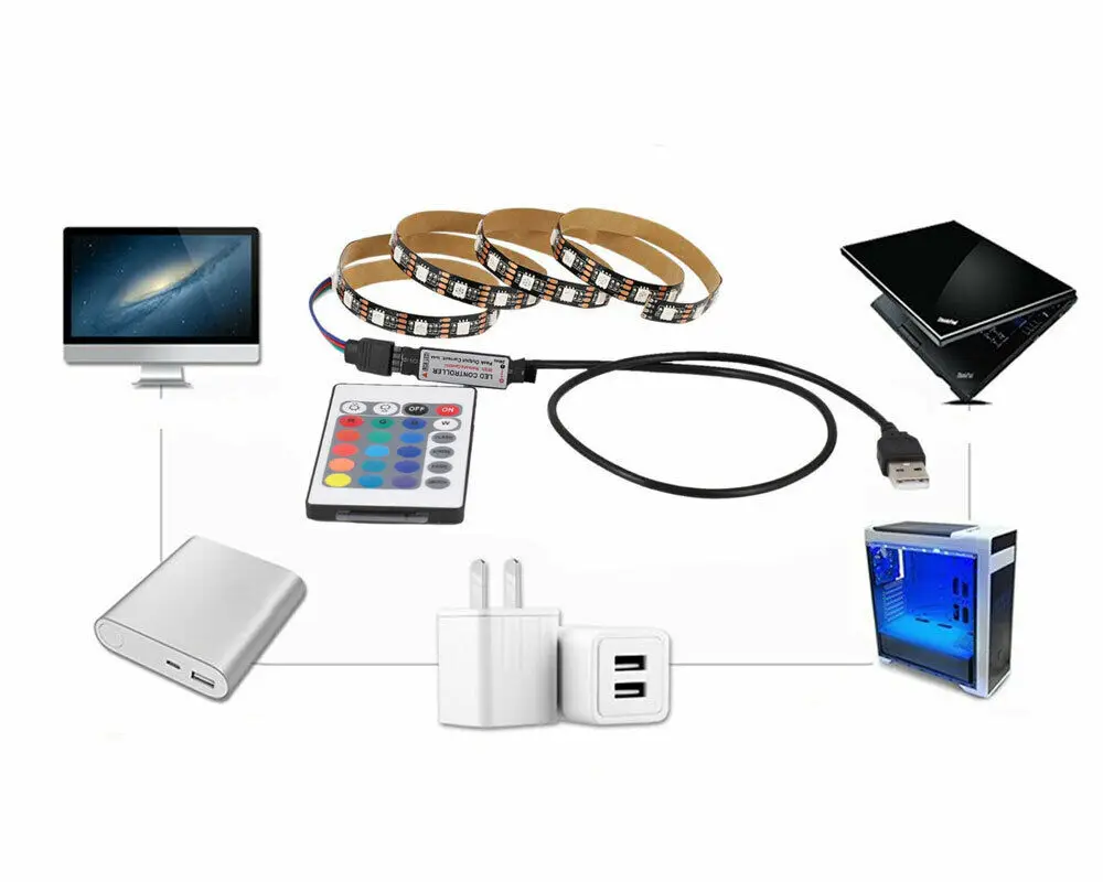 5V для детей от 1 года до 5 лет м светодиодный ТВ задняя светильник с питанием USB s