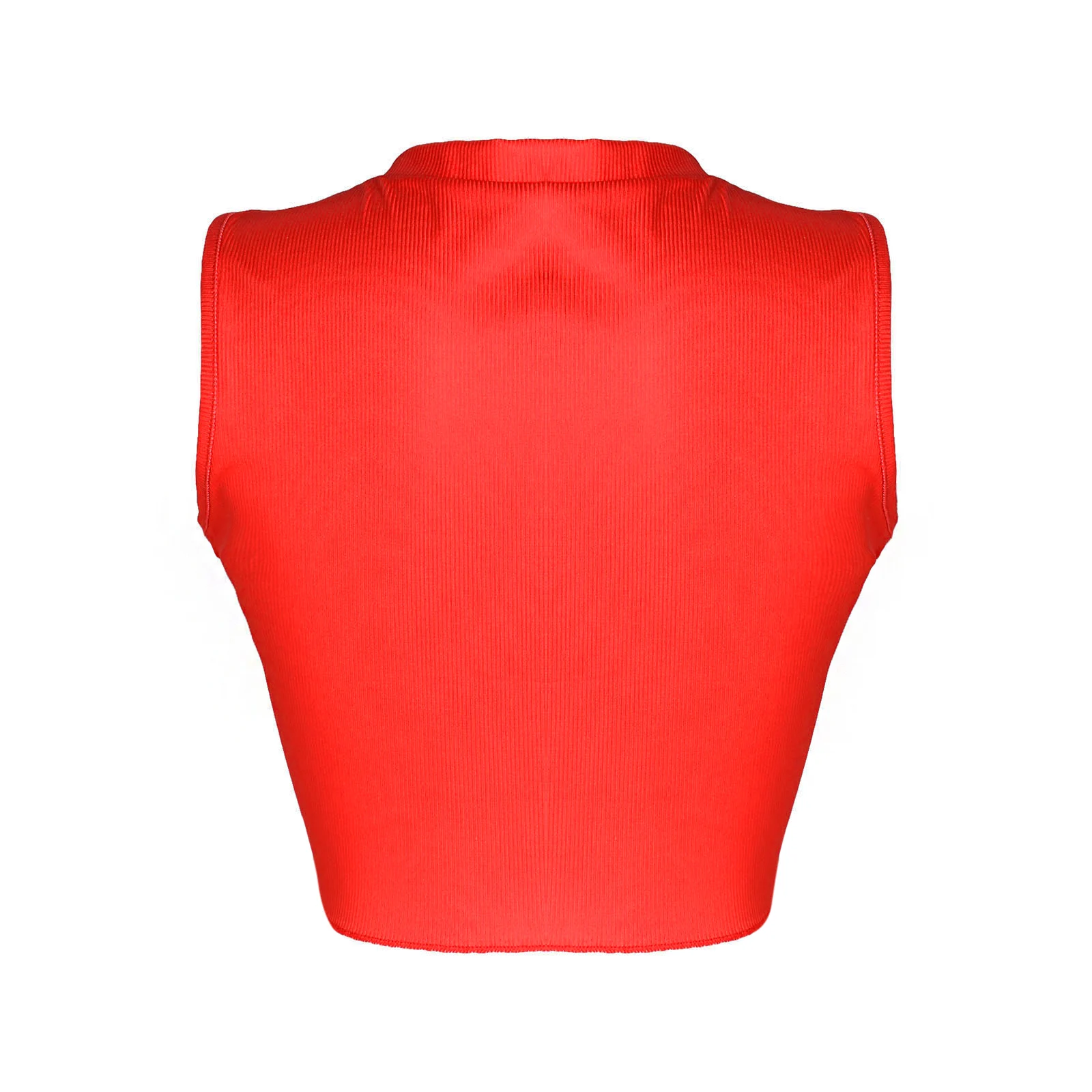 

Valentine Summer Woman Sexy Cartoon Print Camisole Round Neck Sleeveless Midriff-baring Slim Elastic Waistcoat Daily Life
