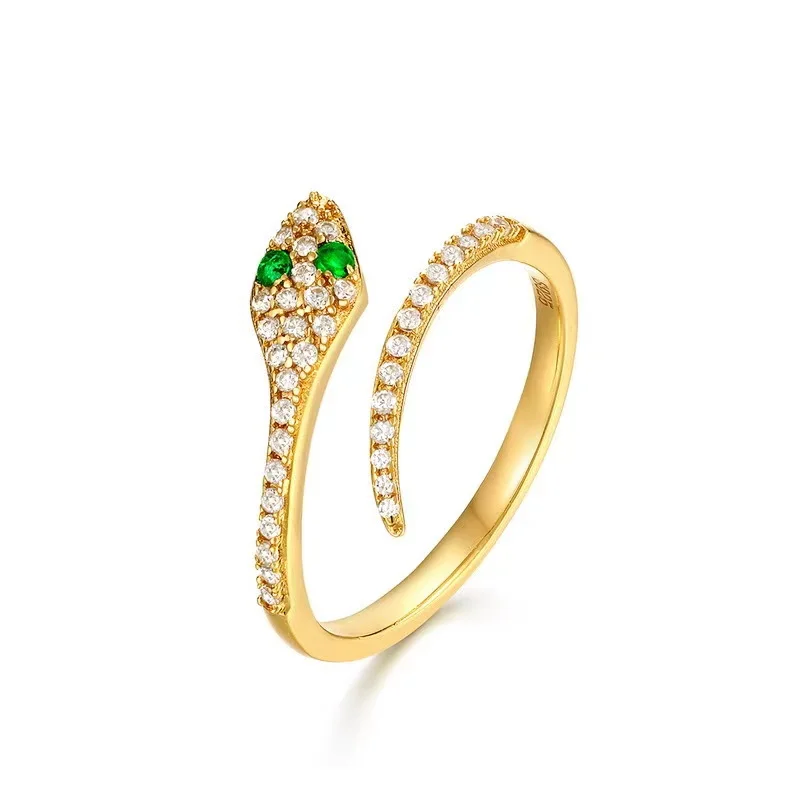 

Женское кольцо из серебра 925 пробы, с искусственным зелёным кристаллом