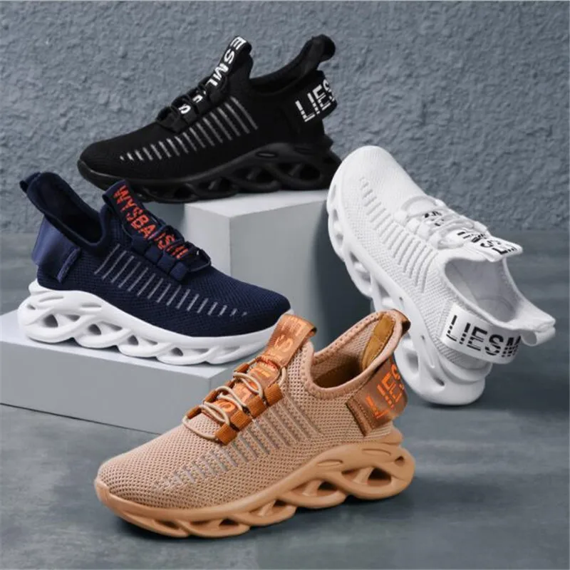 

2021 spring and summer new boys' mesh breathable sports shoes girls' fashion flying woven soft sole casual shoes
