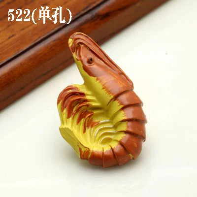 522 shrimp 1 шт. морская серия полимерные ручки тянет ручка ящика шкафа и ручка для домашнего оборудования дверные ручки для мебели морская Морская звезда - Цвет: 522 shrimp
