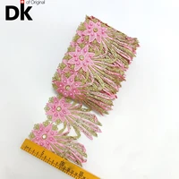 new style 5 yards african lace fabric 2021 high quality 100 cotton sewing ribbon for crafts sewing daily dresses material