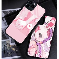 cute anime girl cartoon phone case rubber for iphone 12 11 pro max xs 8 7 6 6s plus x 5s se 2020 xr 12 mini case