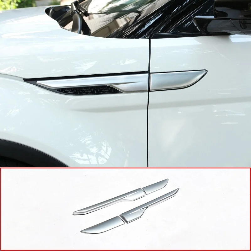 

Боковое крыло вентиляционное отверстие Крышка Накладка для Land Rover Range Rover Evoque 2012-18 серебро