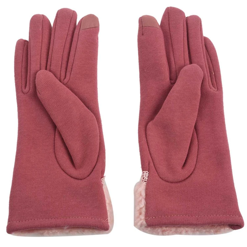 3 шт. женские теплые: 1 розовый плюшевый пушистый чехол для задней крышки уха